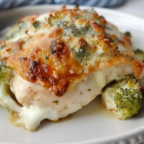 Cheesy Broccoli Stuffed Chicken