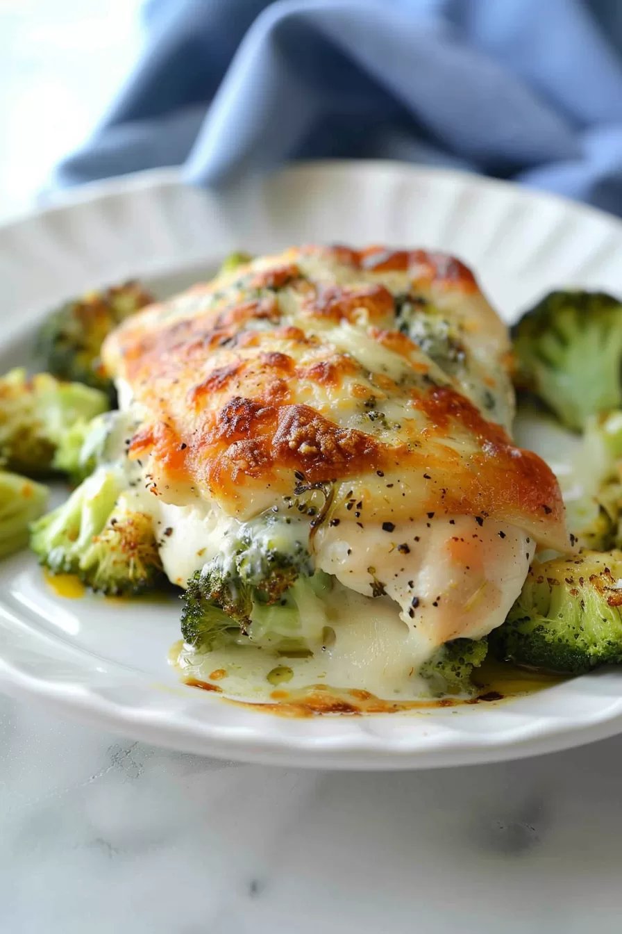 Cheesy Broccoli Stuffed Chicken