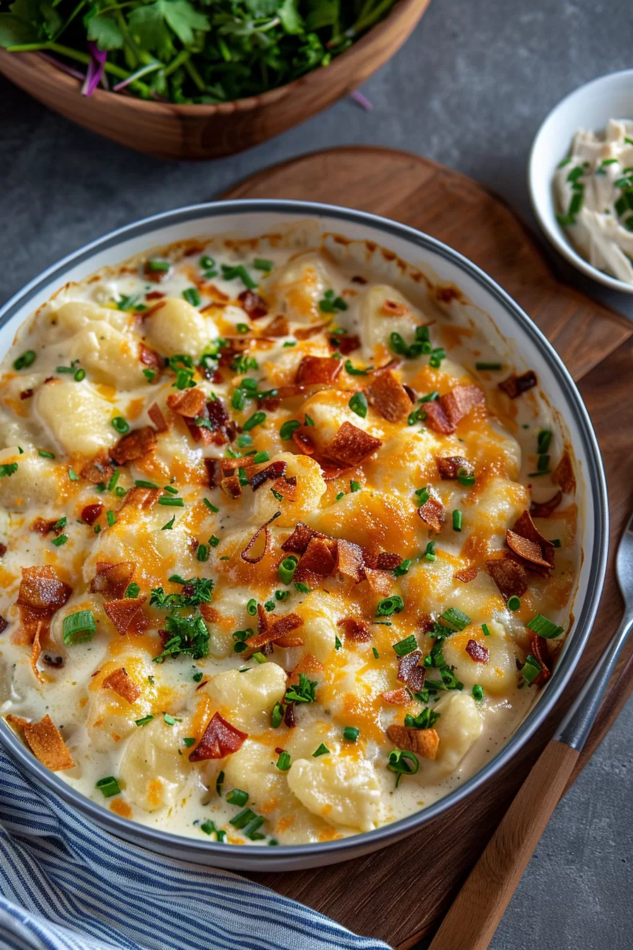 Cheesy Crack Chicken Gnocchi