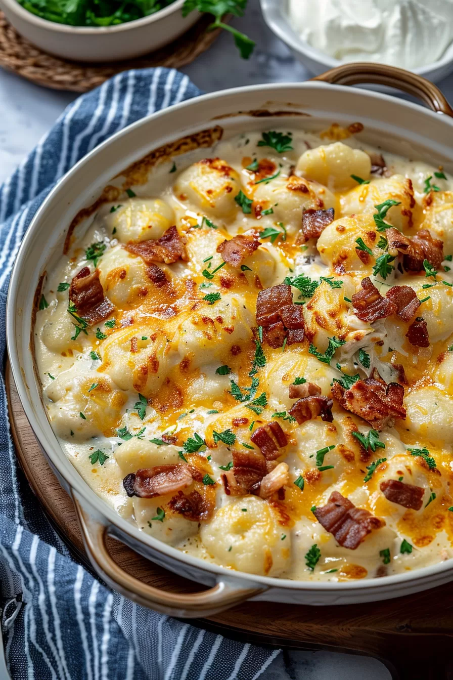 Cheesy Crack Chicken Gnocchi