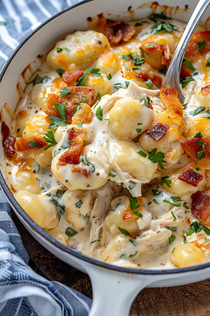 Cheesy Crack Chicken Gnocchi