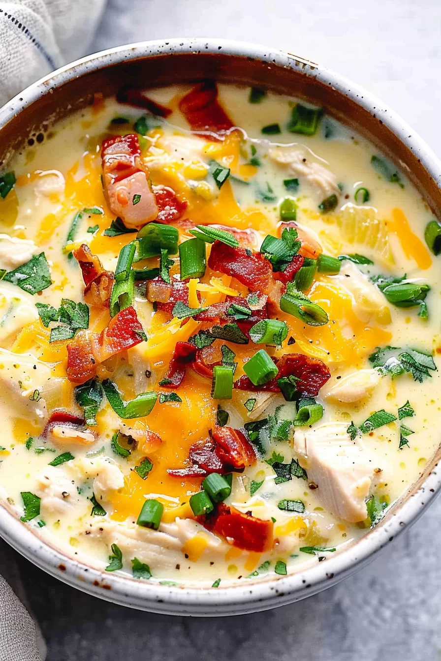 Cheesy Crack Chicken Soup