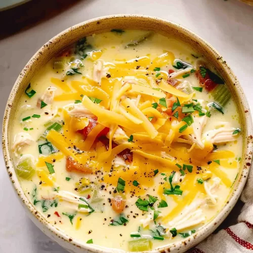 Cheesy Crack Chicken Soup