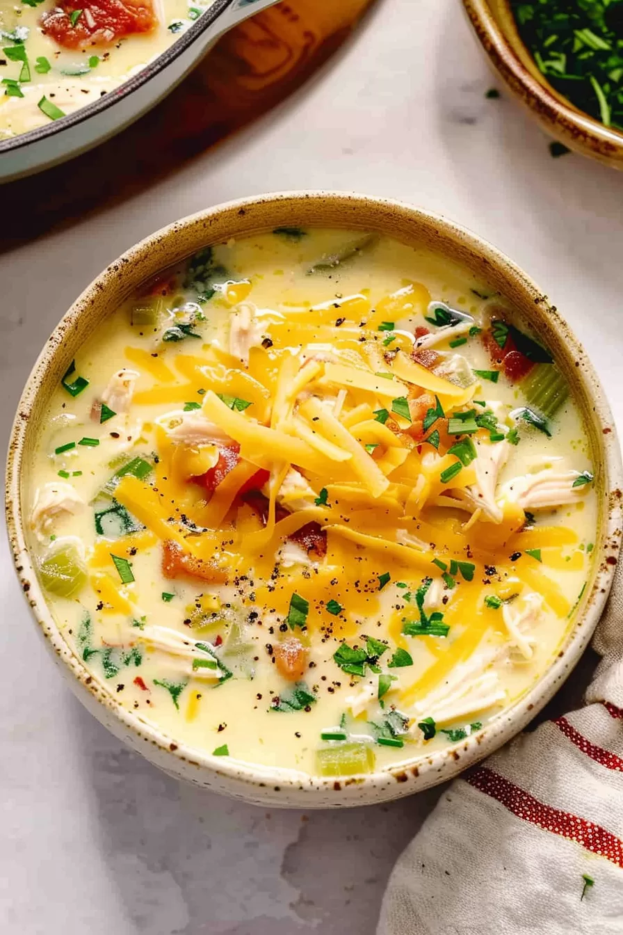 Cheesy Crack Chicken Soup