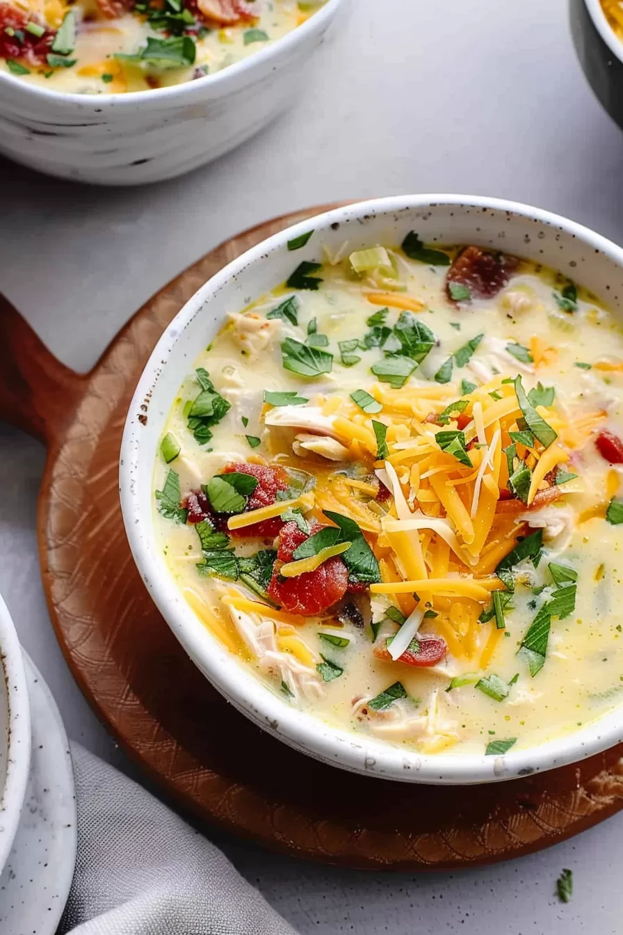 Cheesy Crack Chicken Soup