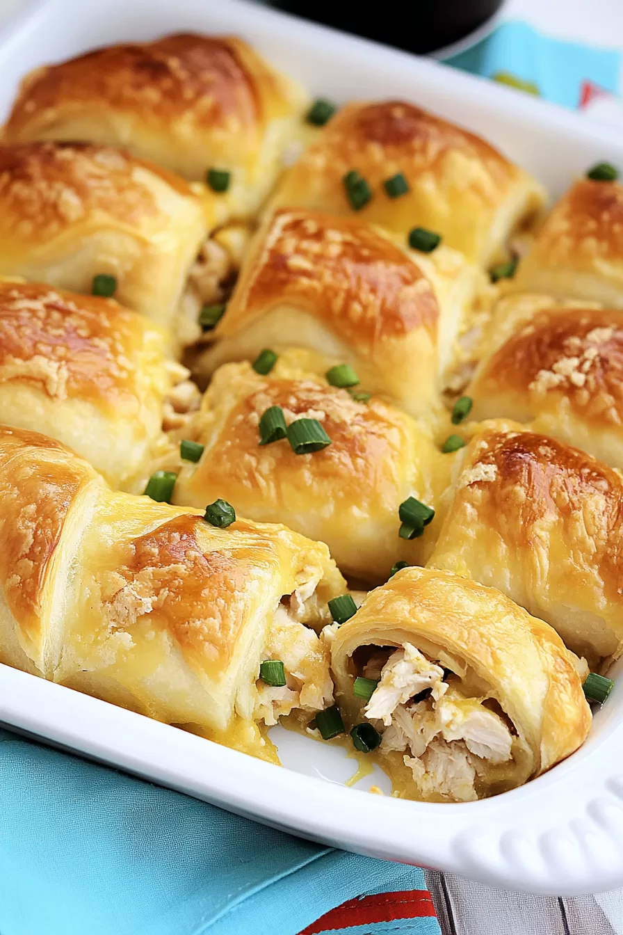 Cheesy Crescent Chicken Roll-Ups