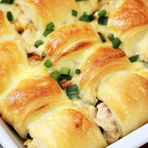 Cheesy Crescent Chicken Roll-Ups