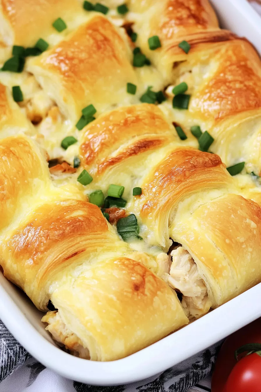 Cheesy Crescent Chicken Roll-Ups