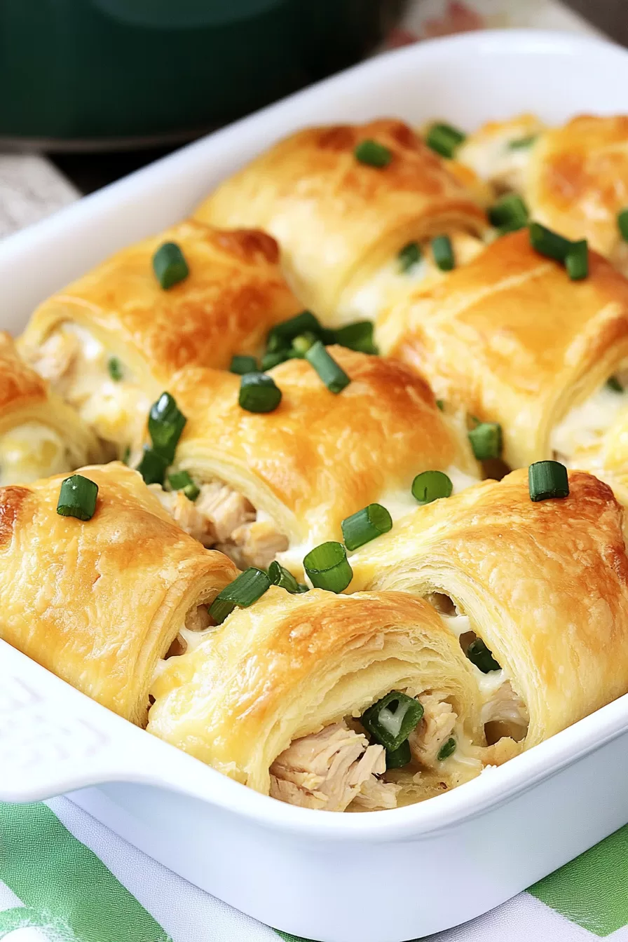 Cheesy Crescent Chicken Roll-Ups