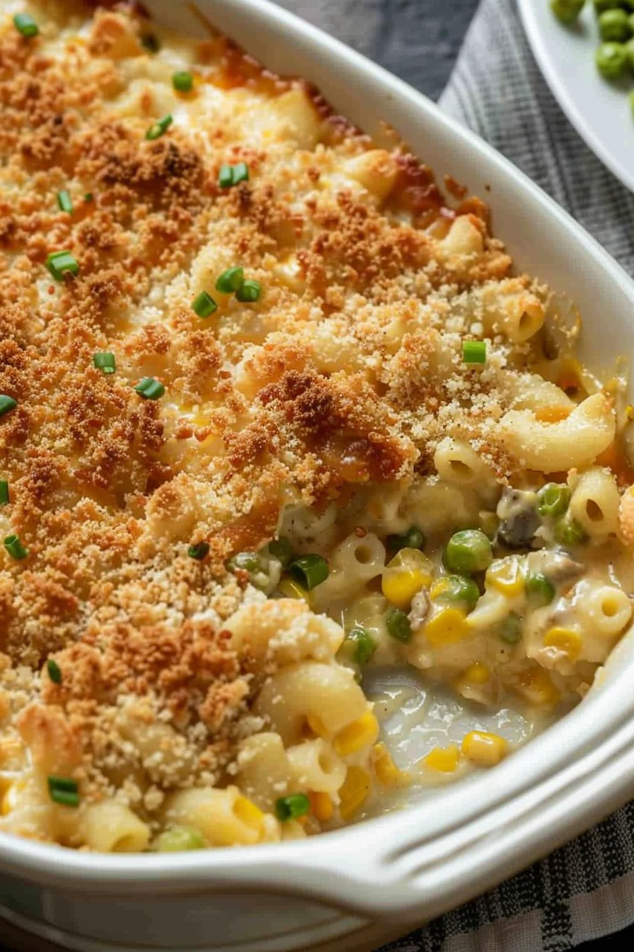 Cheesy Mac & Corn Casserole