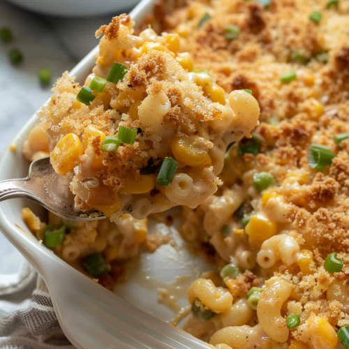 Cheesy Mac & Corn Casserole