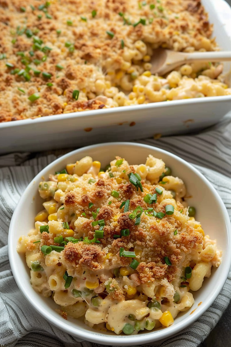 Cheesy Mac & Corn Casserole