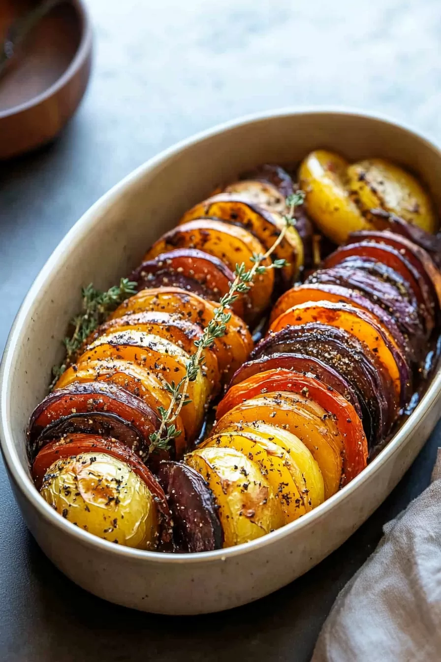 Cheesy Root Veggie Gratin