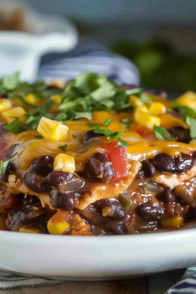 Cheesy Southwestern Black Bean Bake