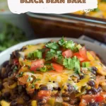 Cheesy Southwestern Black Bean Bake