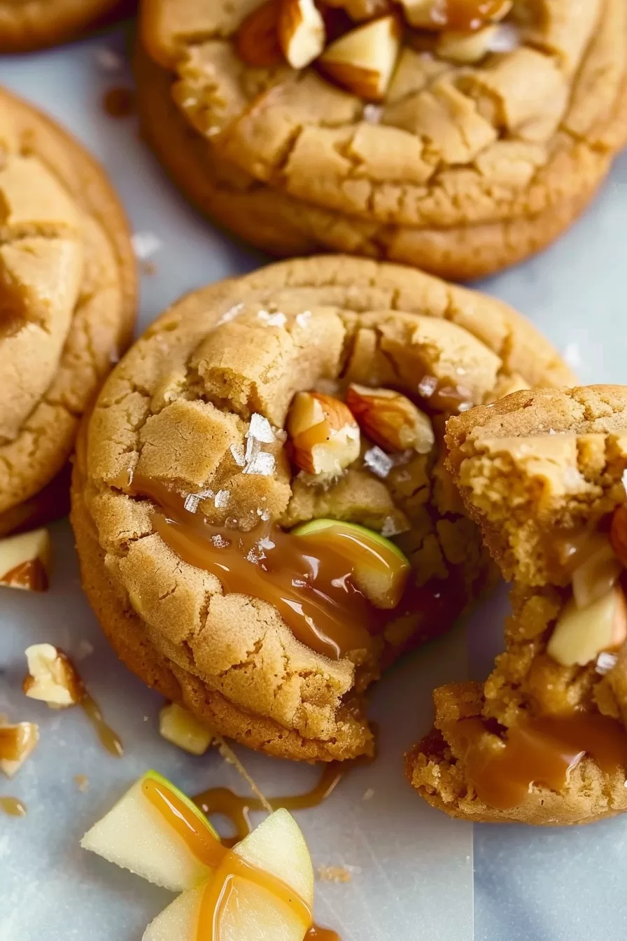 Chewy Caramel Apple Cookies