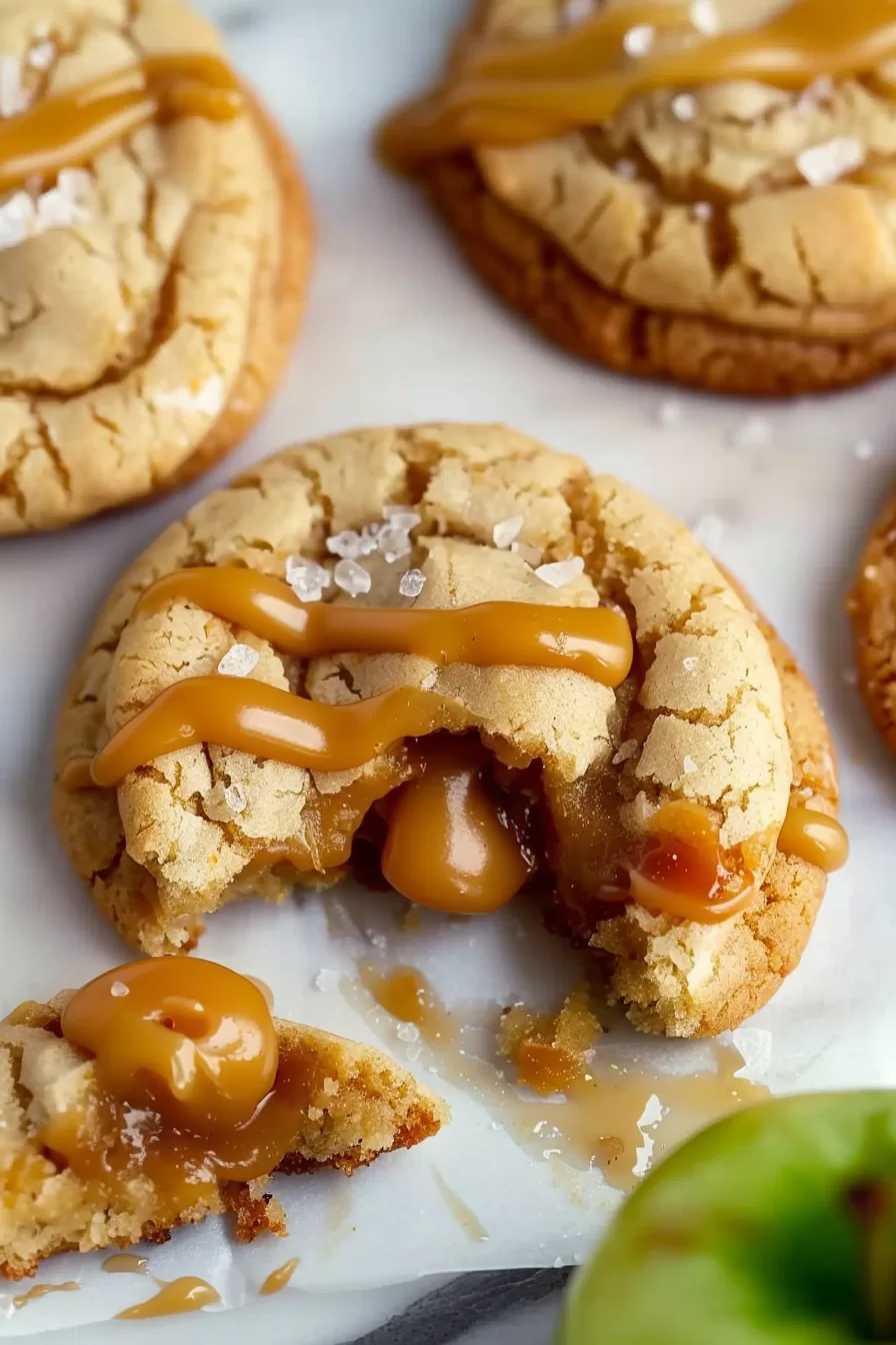 Chewy Caramel Apple Cookies