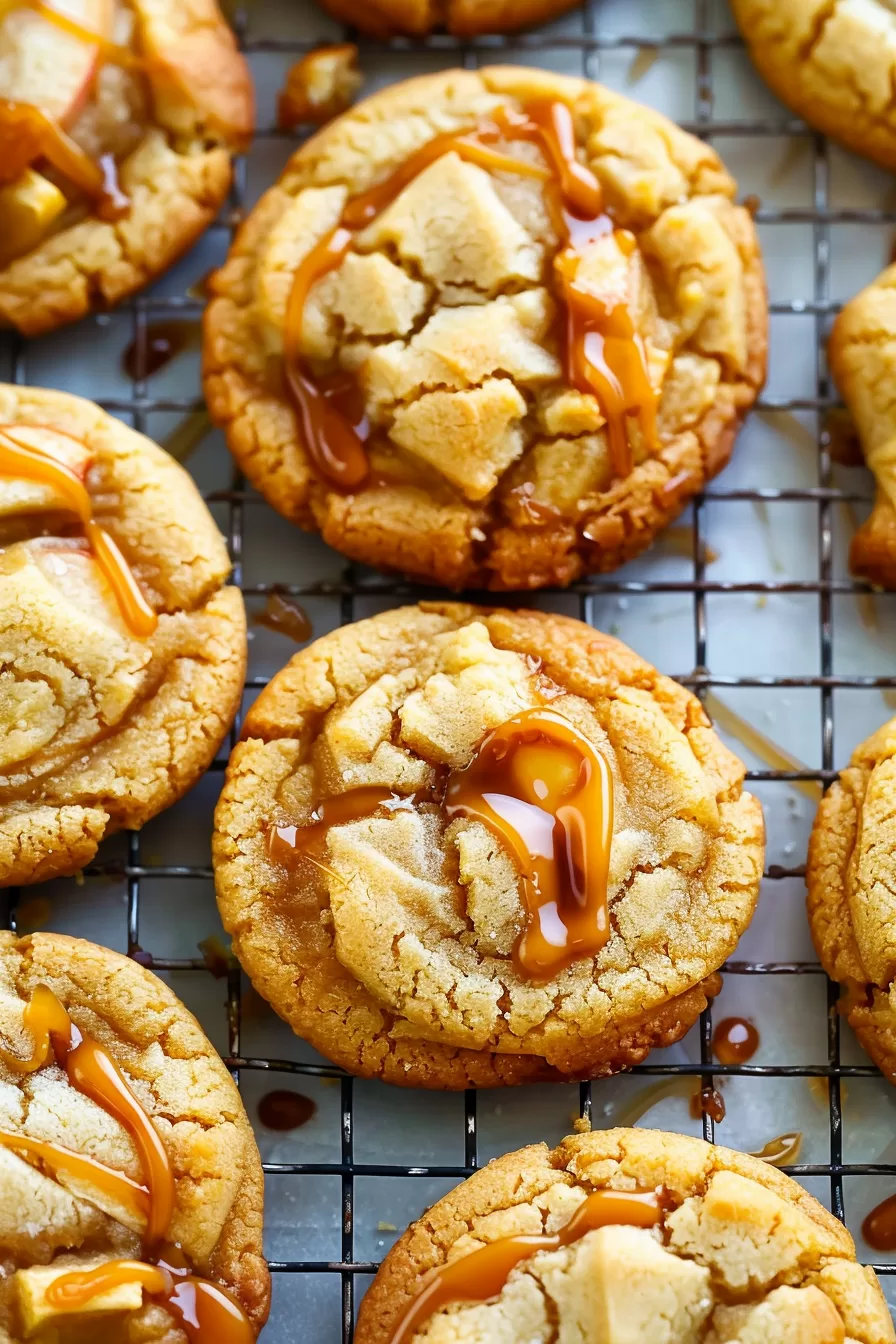 Chewy Caramel Apple Cookies