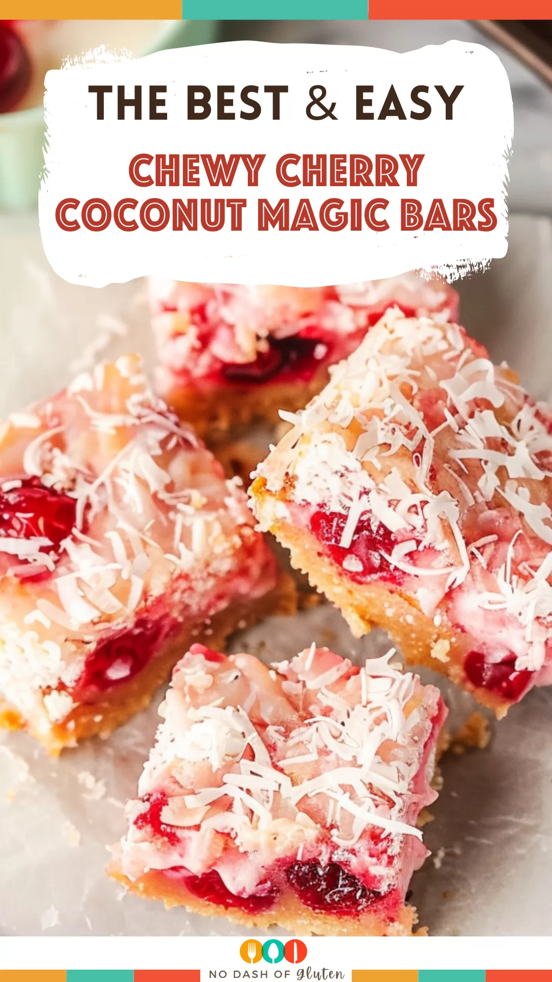 Chewy Cherry Coconut Magic Bars