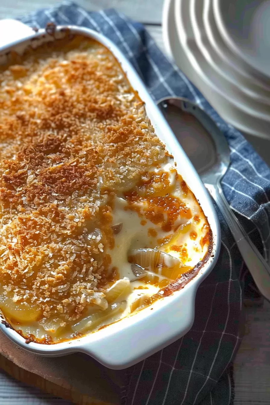 Comforting Creamed Onion Casserole