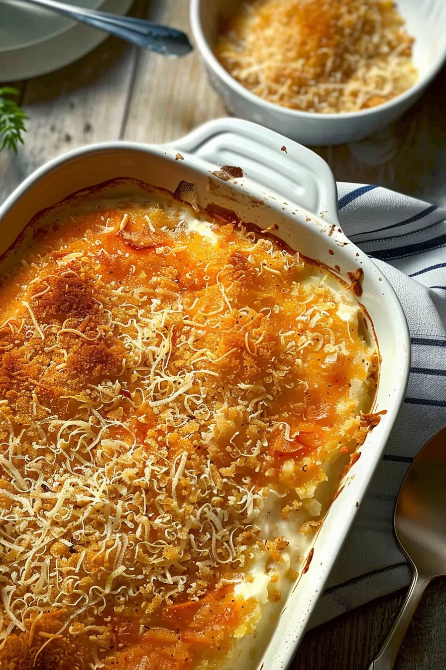 Comforting Creamed Onion Casserole