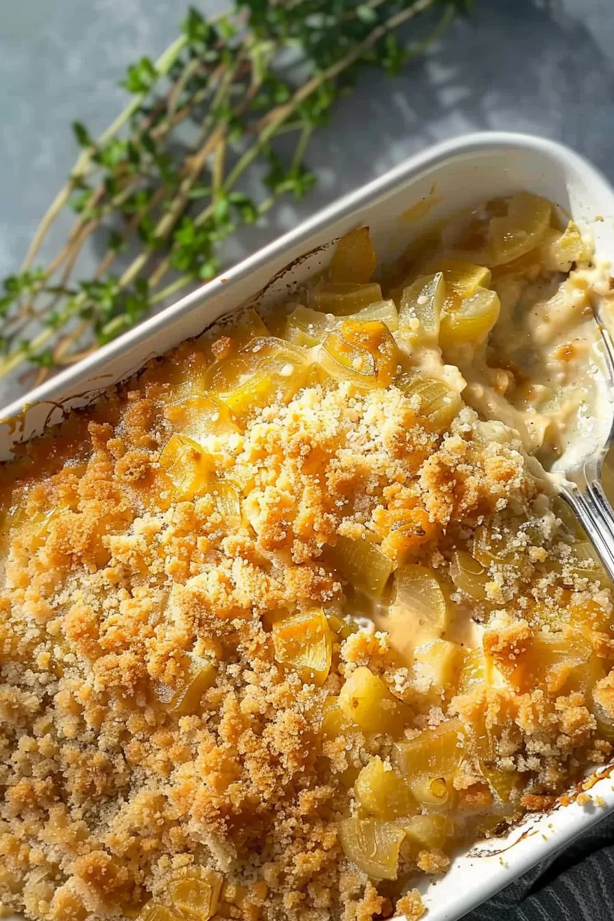 Comforting Creamed Onion Casserole