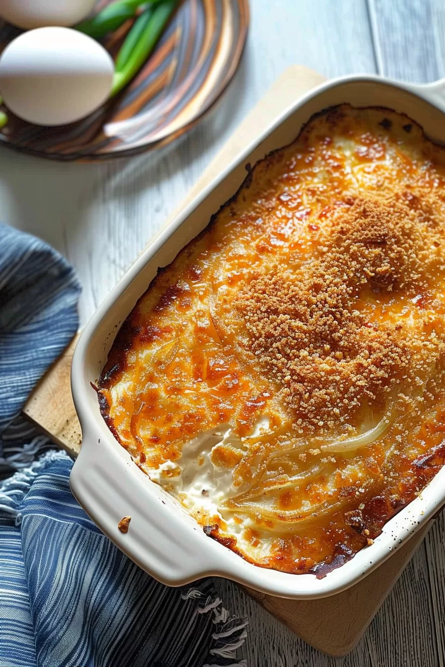 Comforting Creamed Onion Casserole