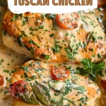 Creamy Baked Tuscan Chicken