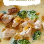 Creamy Broccoli Cheese and Chicken Soup