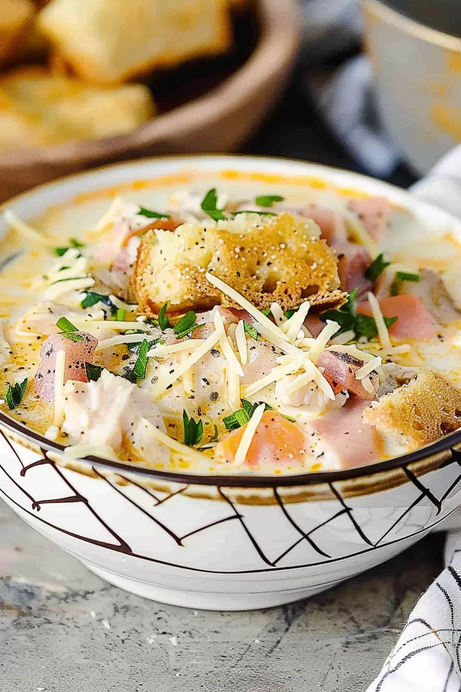 Creamy Chicken Cordon Bleu Soup