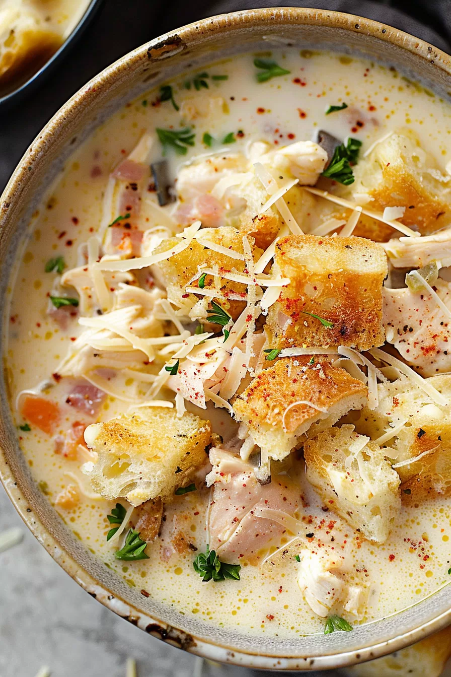 Creamy Chicken Cordon Bleu Soup