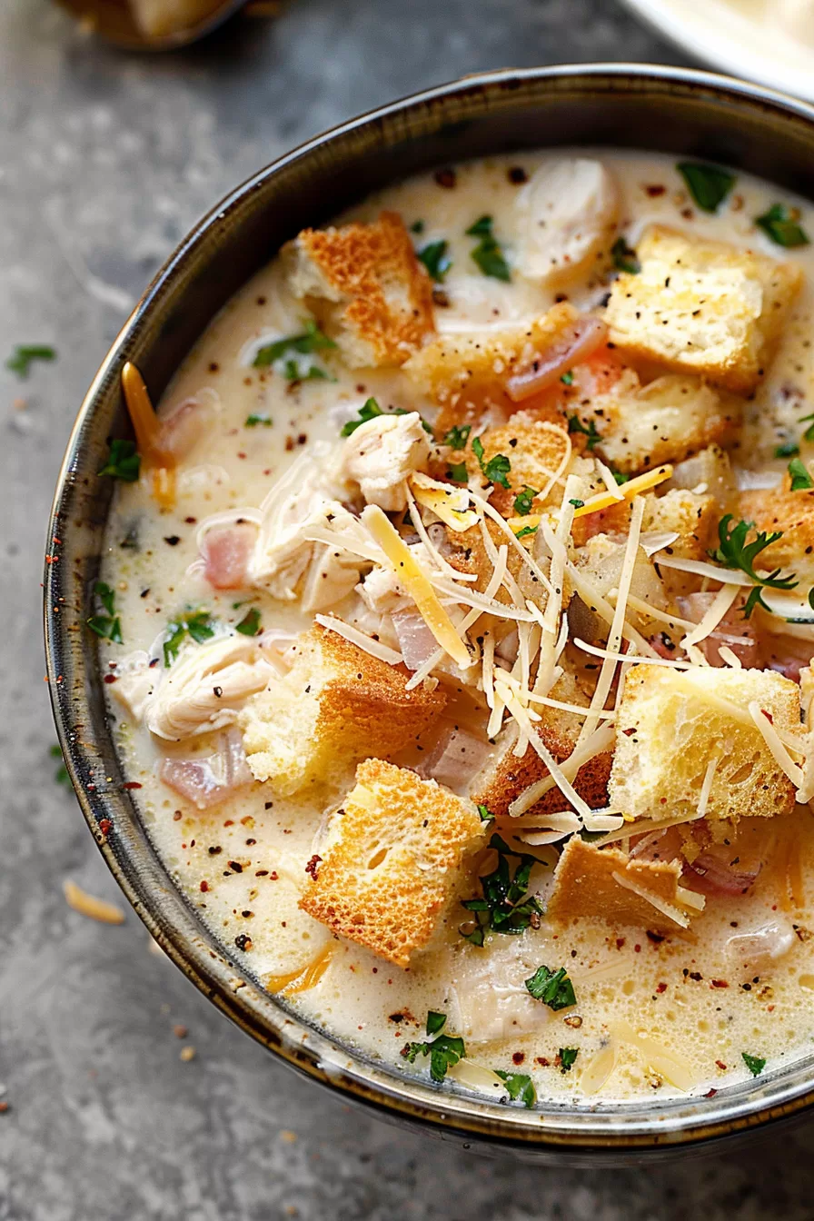 Creamy Chicken Cordon Bleu Soup