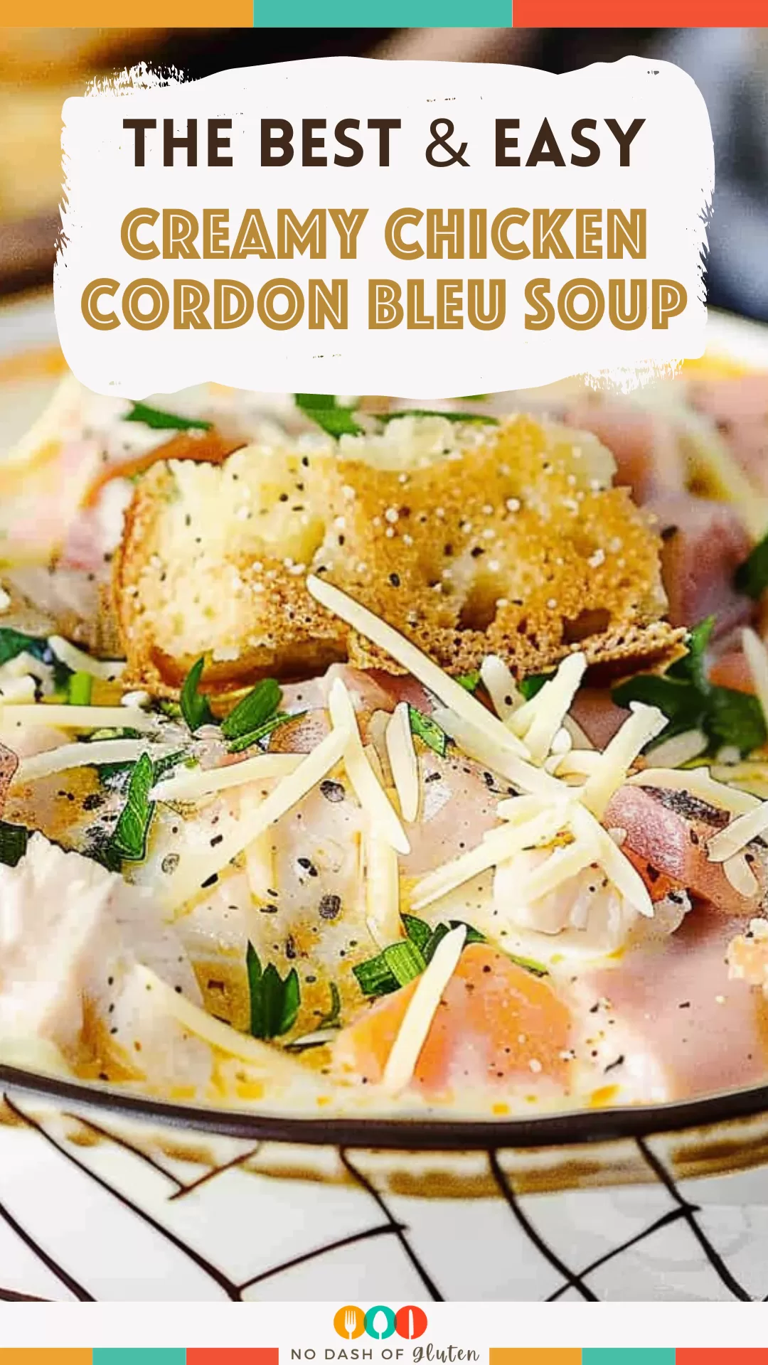 Creamy Chicken Cordon Bleu Soup