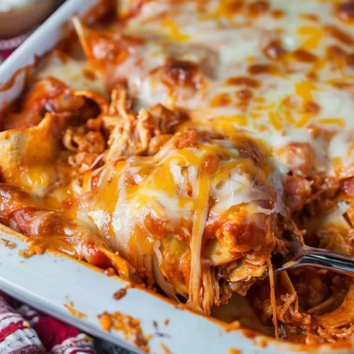 Creamy Chicken Enchilada Casserole