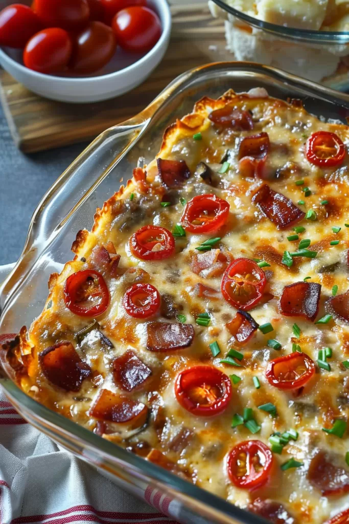 Creamy Kentucky Hot Brown Dip