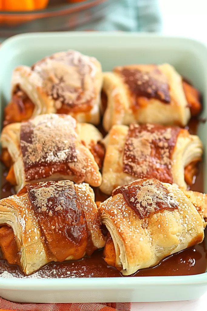 Crescent Roll Pumpkin Pie Dumplings