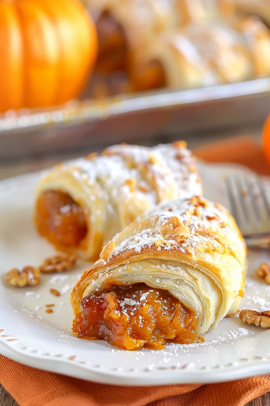 Crescent Roll Pumpkin Pie Dumplings