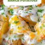 Crispy Baked Cheesy Ranch Potatoes