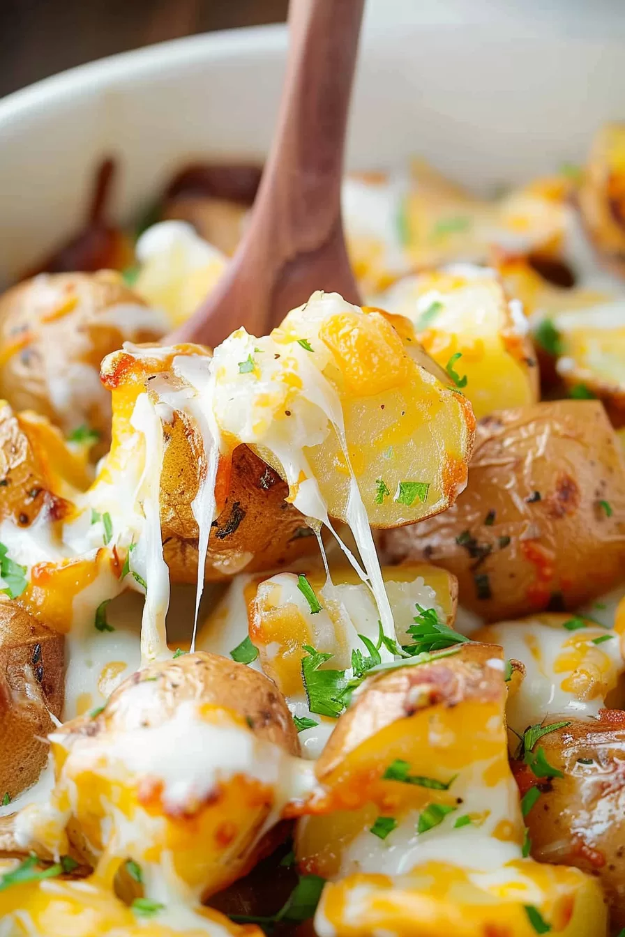 Crispy Baked Cheesy Ranch Potatoes