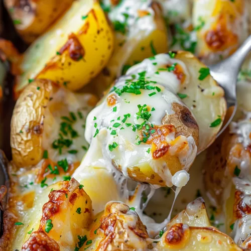 Crispy Baked Cheesy Ranch Potatoes