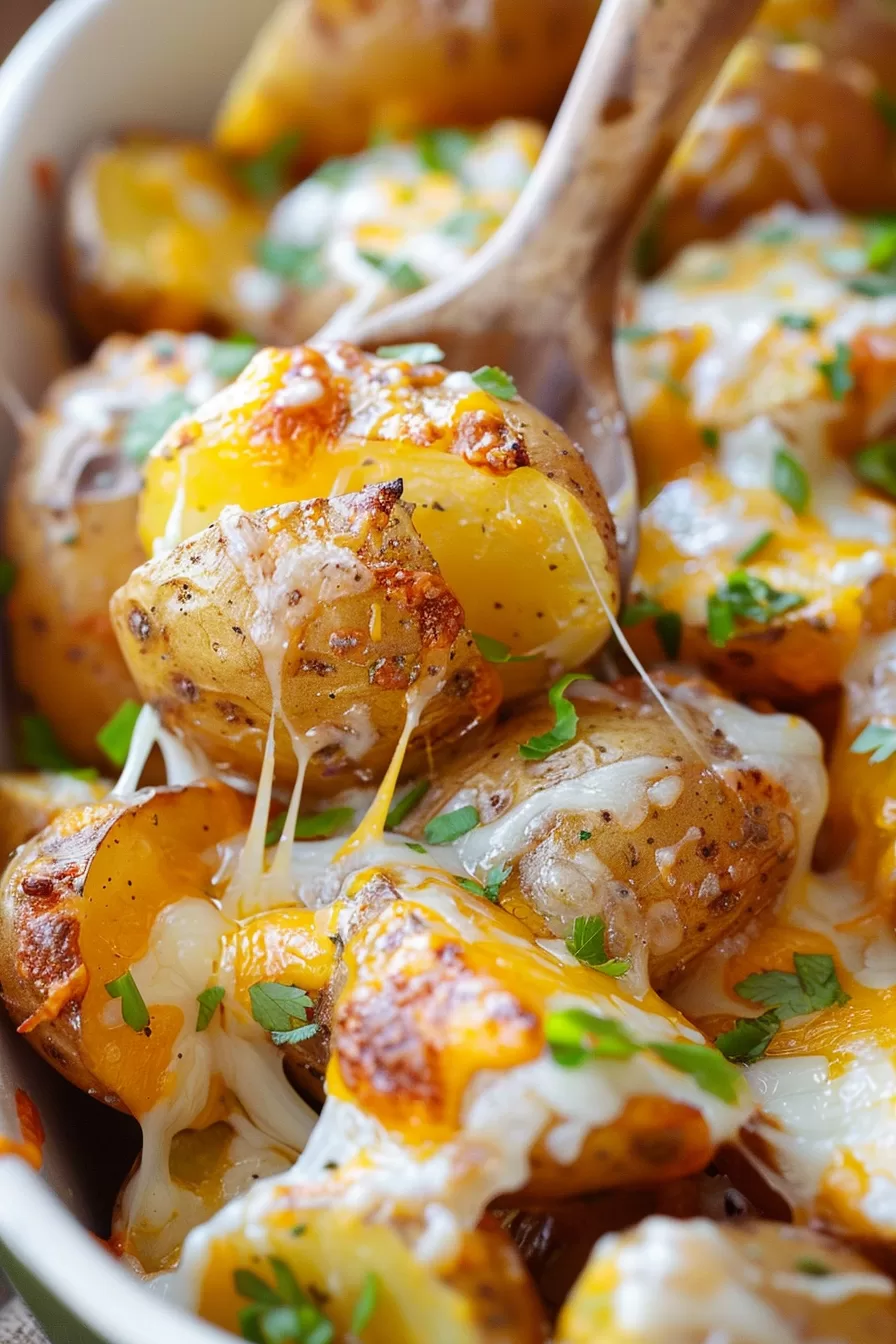 Crispy Baked Cheesy Ranch Potatoes