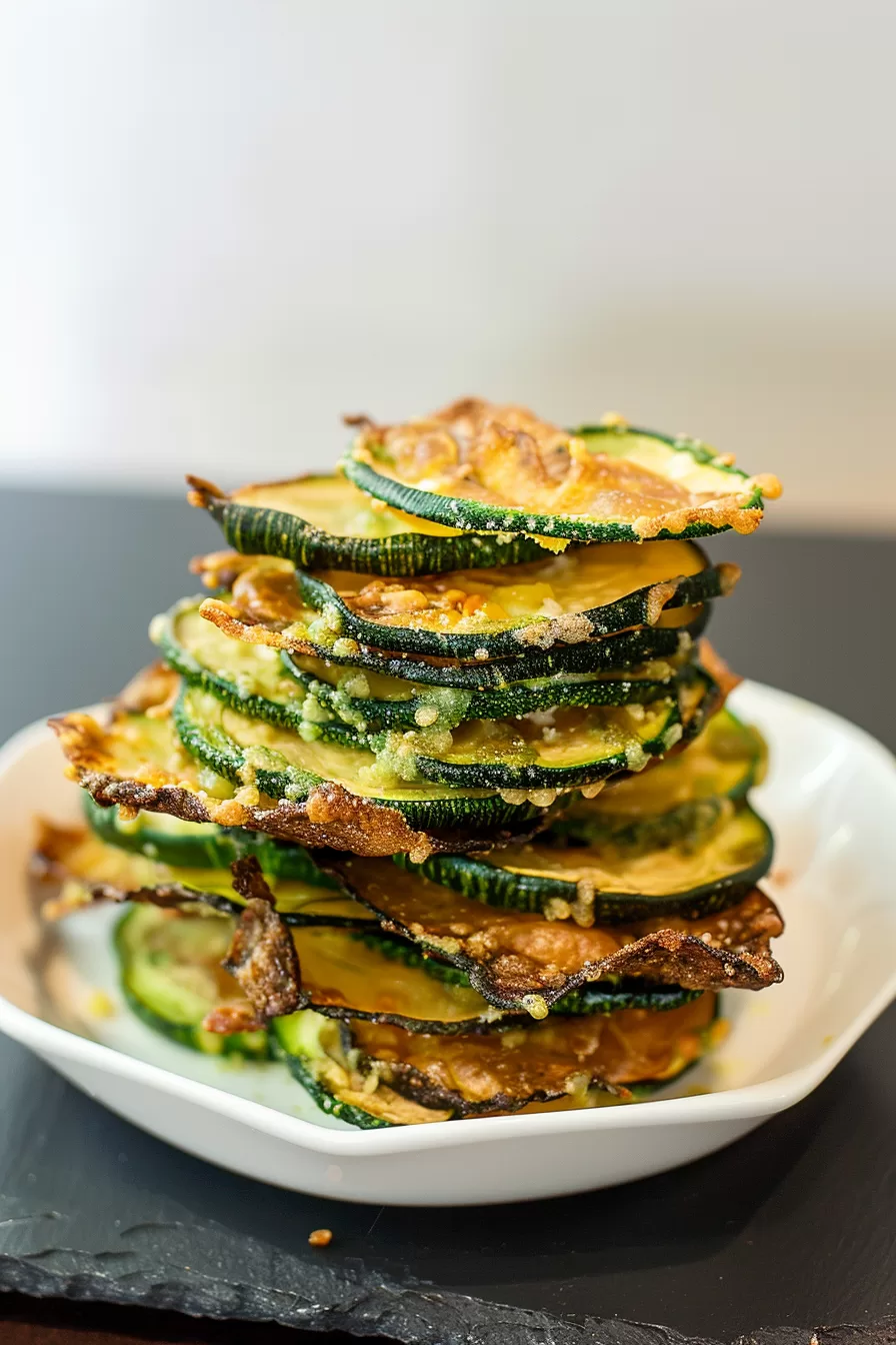 Crispy Keto Parmesan Zucchini Chips