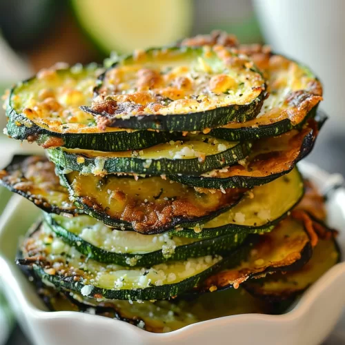 Crispy Keto Parmesan Zucchini Chips