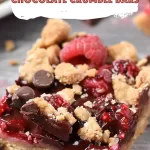 Decadent Raspberry Chocolate Crumble Bars