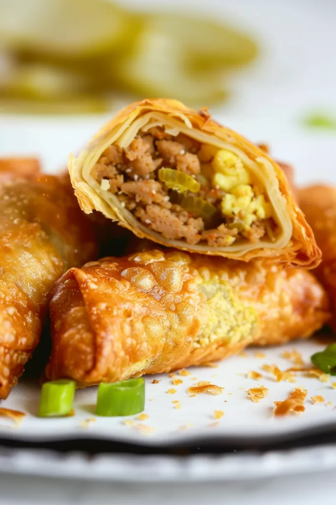 Easy Big Mac Egg Rolls