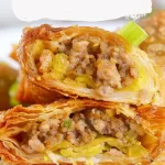 Easy Big Mac Egg Rolls