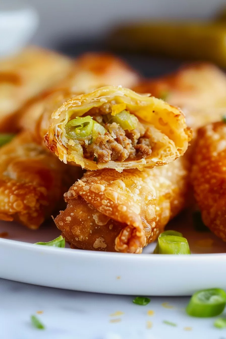 Easy Big Mac Egg Rolls