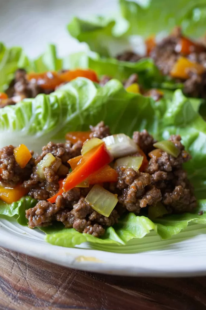 Easy Ground Beef Lettuce Wraps