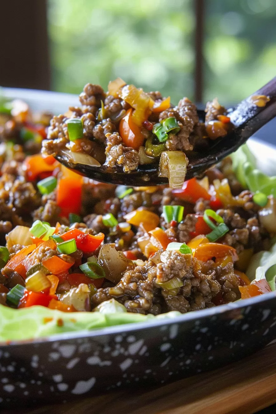 Easy Ground Beef Lettuce Wraps