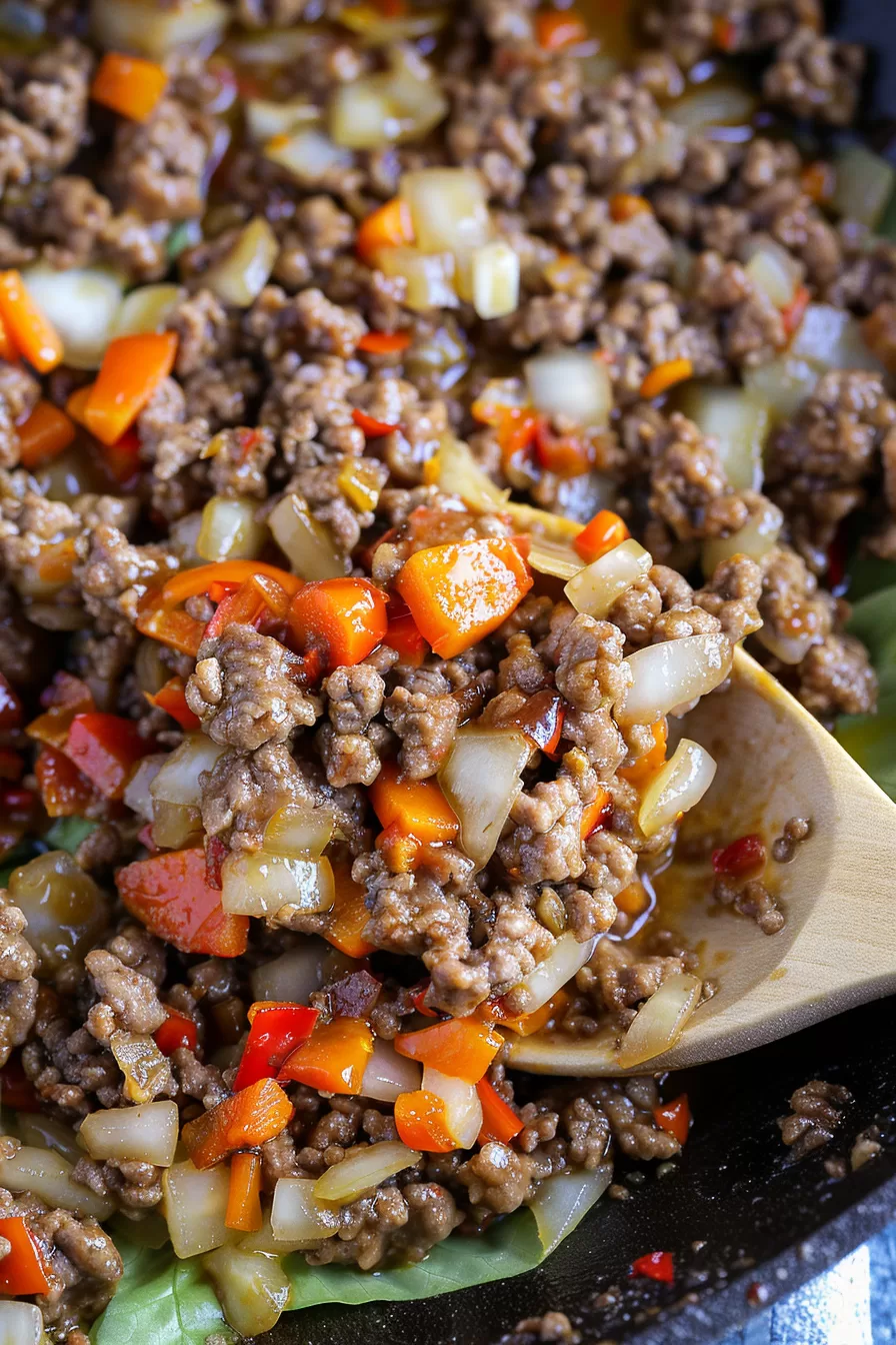 Easy Ground Beef Lettuce Wraps